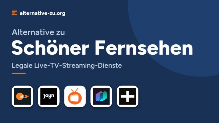 Alternative zu Schöner Fernsehen: Legale Live-TV-Streaming-Dienste