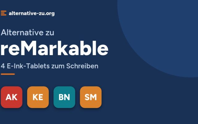 Alternative zu reMarkable: 4 E-Ink-Tablets zum Schreiben